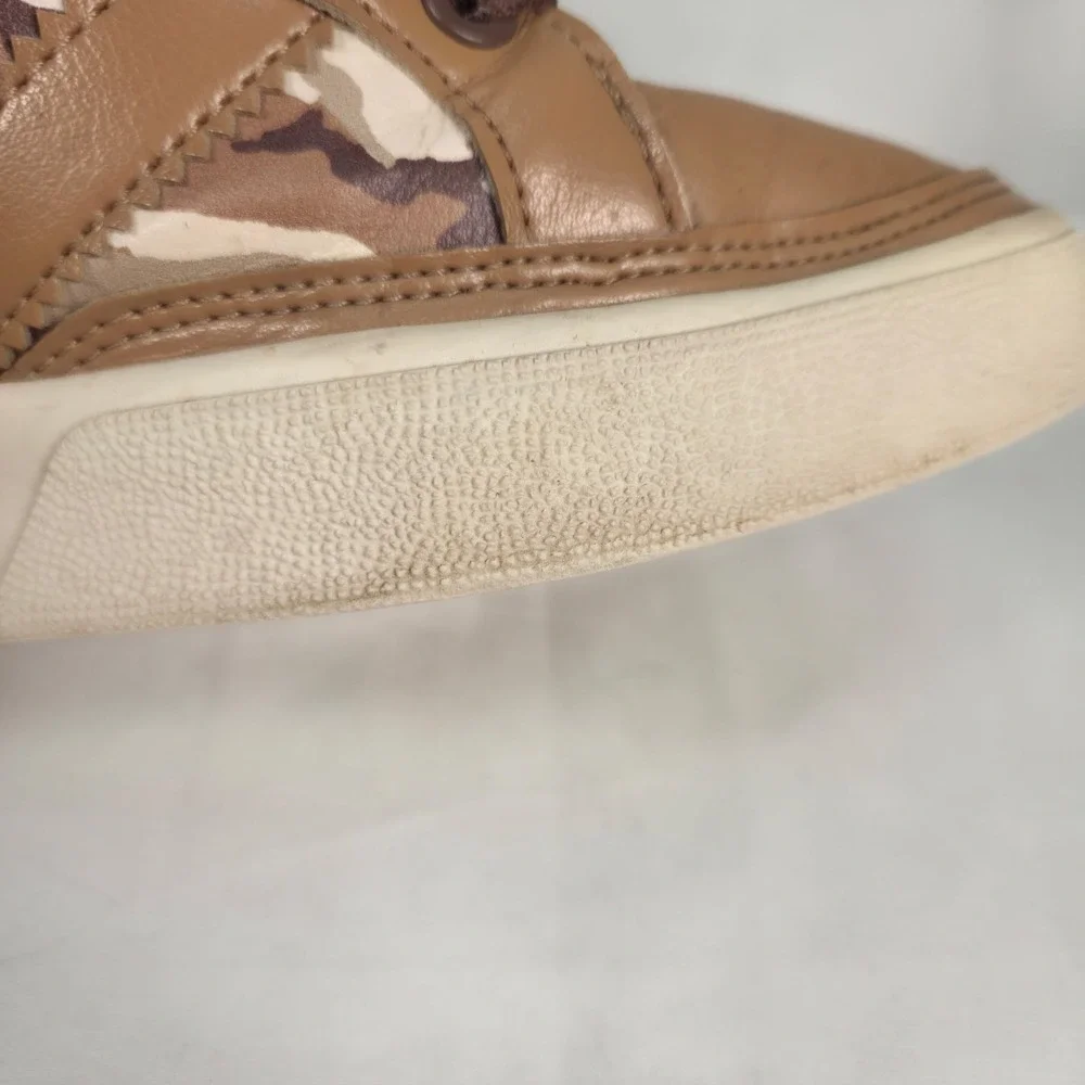 Adidas G66211 Original Top Court Hi Mens US 9 Brown Camo Big Stripes Sneakers